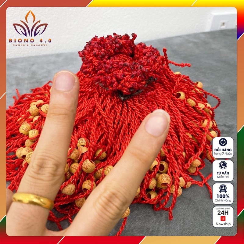 Combo 100 dây chỉ đỏ gỗ dâu hàng đẹp