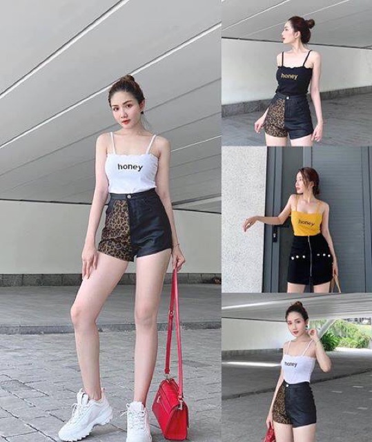 Áo 2 dây thêu chữ honey 3 màu chất vải mềm mịn LIKANO CRT74 | BigBuy360 - bigbuy360.vn