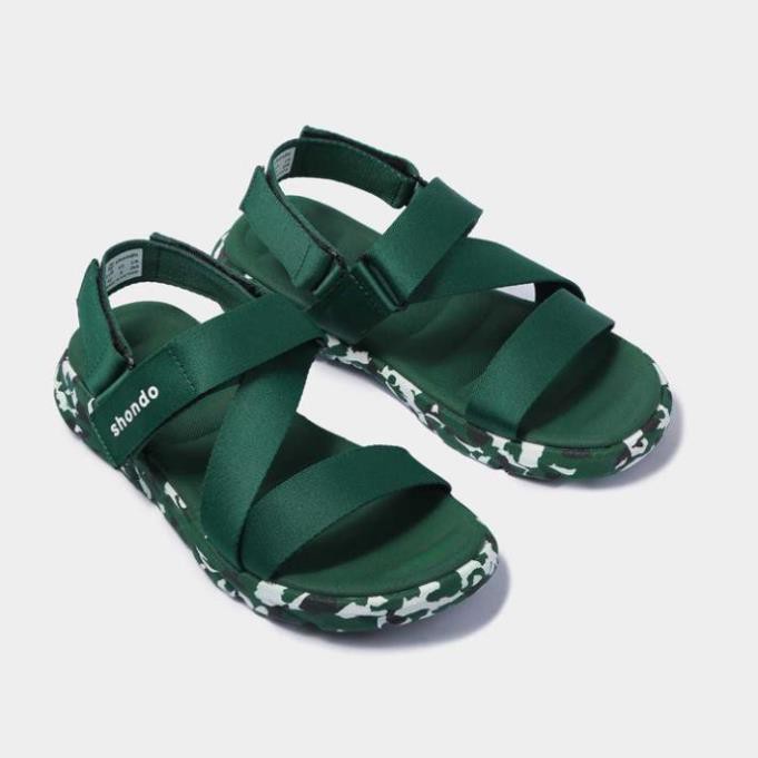 CT Hot Bán chạy - Giày Sandal Shondo F6 Sport camo xanh lá F6S505 ; ^