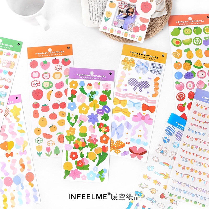 Sticker dán trang trí sổ vở DIY