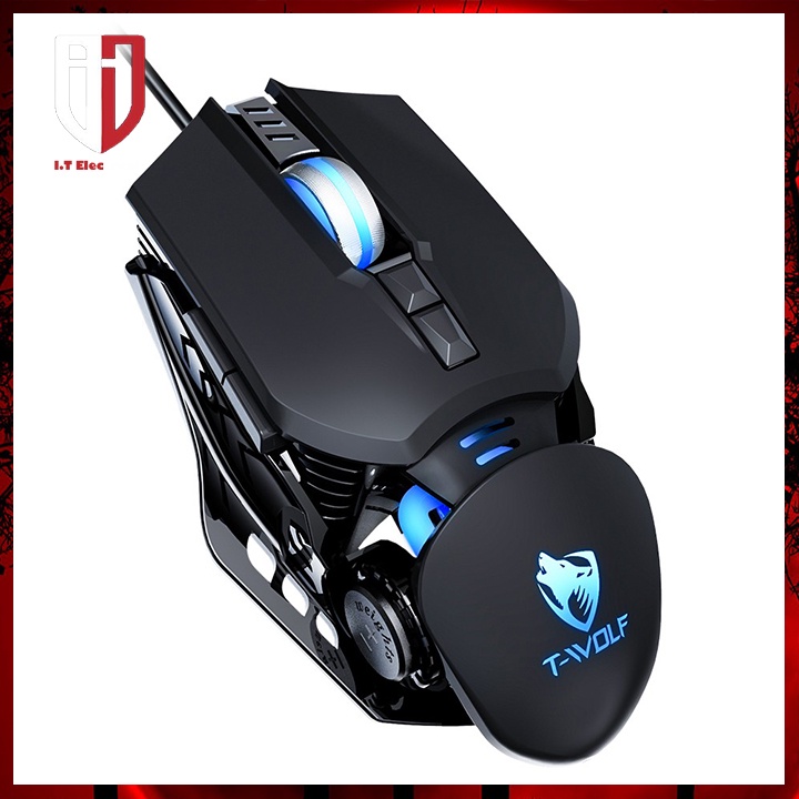 Chuột Máy Tính Pc Gaming Game Thủ Có Dây MOUSE T-WOLF G530 Chuột Led Vi Tính Chuyên Game