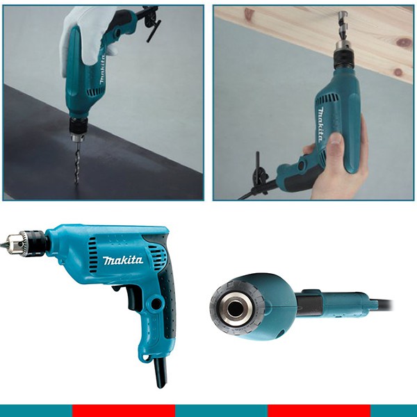 Máy khoan Makita 6412 (Hàng chính hãng)  Thiết kế nhỏ gọn và nhẹ.