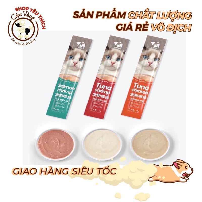 [ Cực rẻ ] Súp thưởng cho mèo 15g Peien Cat Siêu ngon