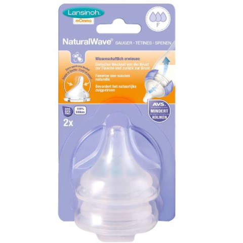 Bình sữa Núm ti Lansinoh 160-240ml- núm ti size S M F