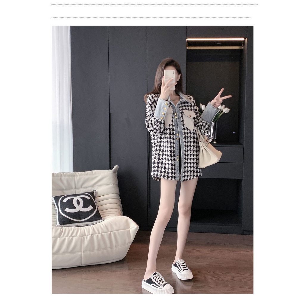 Xiaoxiangfeng denim jacket women's new fall fashion Korean version loose thin design niche blouse in 2022