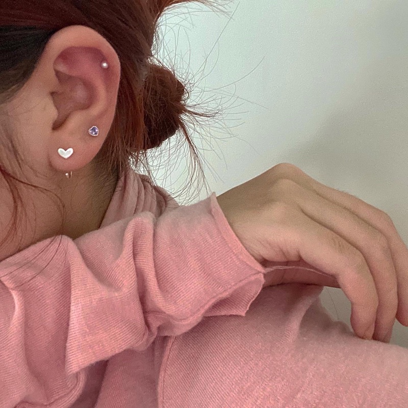 🇰🇷𝐯𝐞𝐥𝐯𝐞𝐭𝐩𝐢𝐧𝐤.𝐚𝐜𝐜 | Khuyên tai thép không rỉ bi vặn 2 đầu