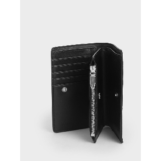 Ví Da Charles And Keith Phối Nút Unisex