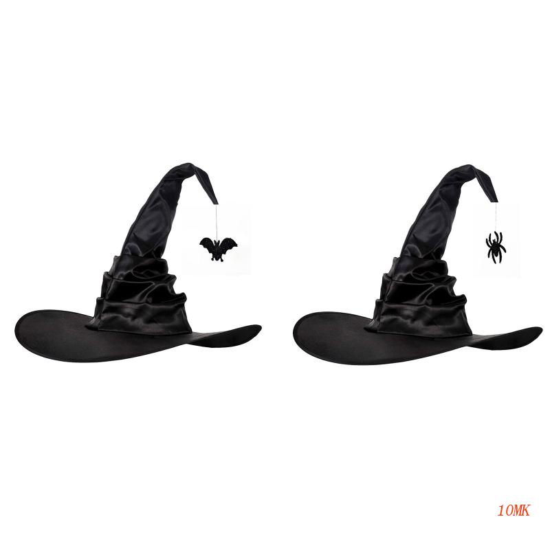 Nón Phù Thủy Màu Đen Hóa Trang Halloween 10MK