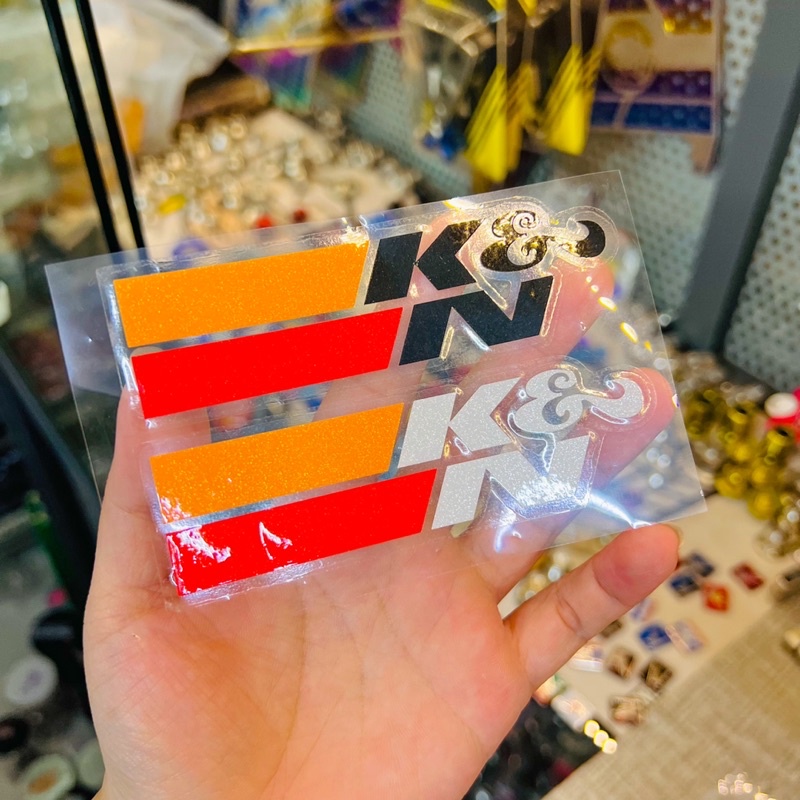 Tem Logo Sticker K&amp;N ghép nổi trên mọi nền màu 🇹🇭