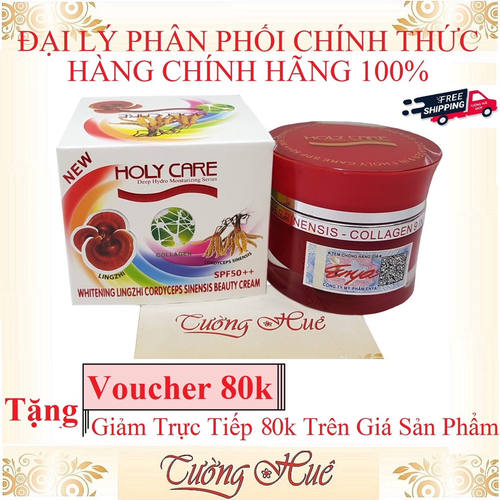 [TặngVoucher80k-GiảmNgay80k]Kem Holy Care Linh Chi Đông Trùng 9 In 1 - 20g