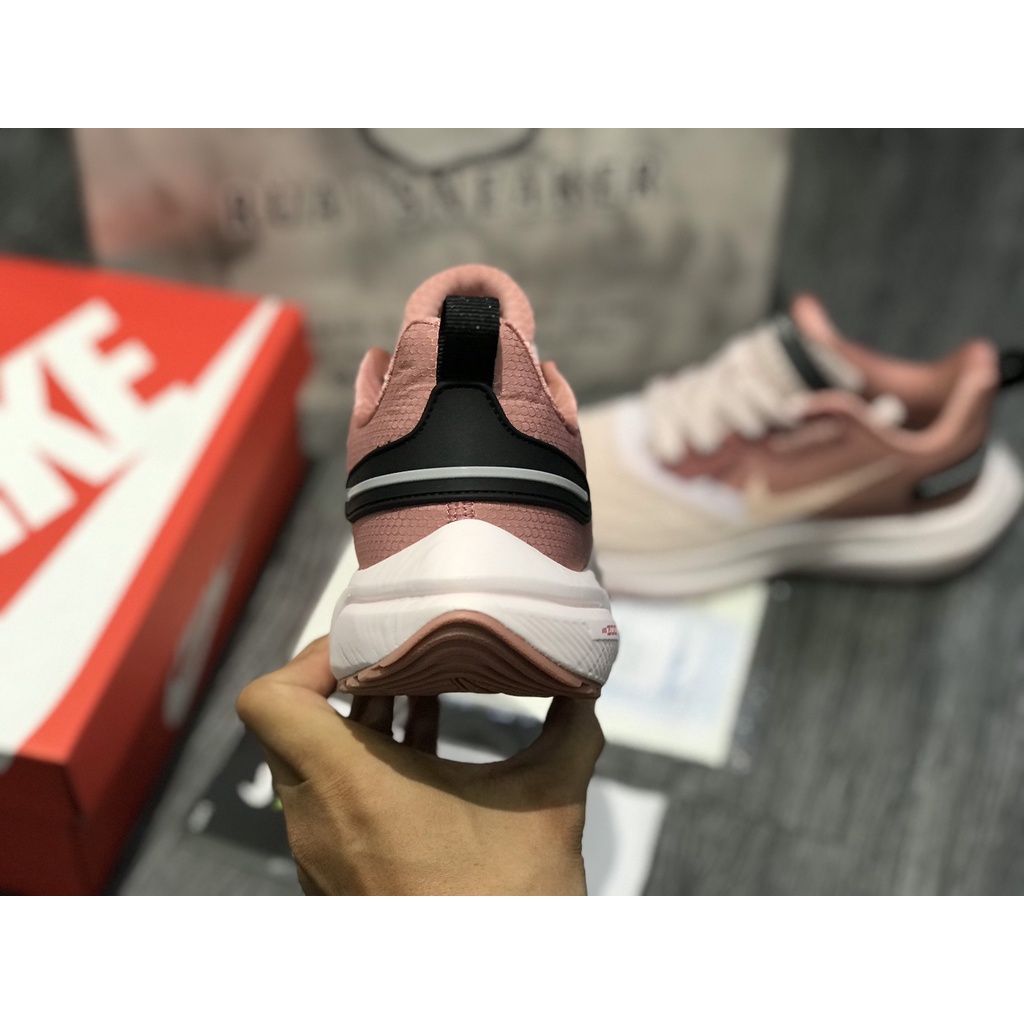 Siêu Phẩm Giày Thể Thảo Sneaker Ni.ke zoom Wa.ter Shell Nâu Hồng SIêu Xinh Cao Cấp Ảnh Thật + freeship + Tặng Tất