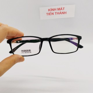 Mắt Kính Trắng Chắn Bụi Nhựa Dẻo Thời Trang HQ Dáng Vuông Nhỏ V212 (Có Cắt Kính Theo Đơn) - Kính Mắt Tiến Thành