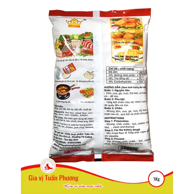 Bột Chiên Giòn Cao Cấp Tuấn Phương 1 Cân