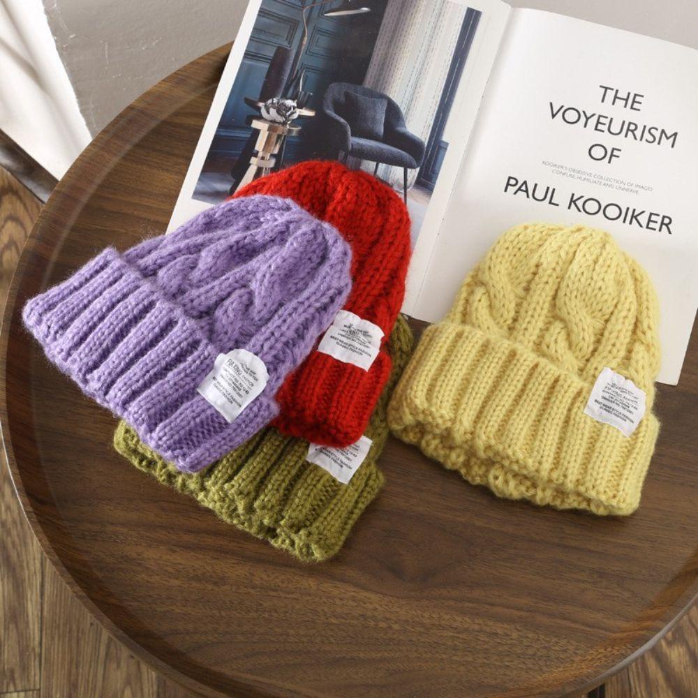 Mũ beanie Dệt Kim Phong Cách Hàn Quốc Thời Trang Mùa Đông Ấm Áp
