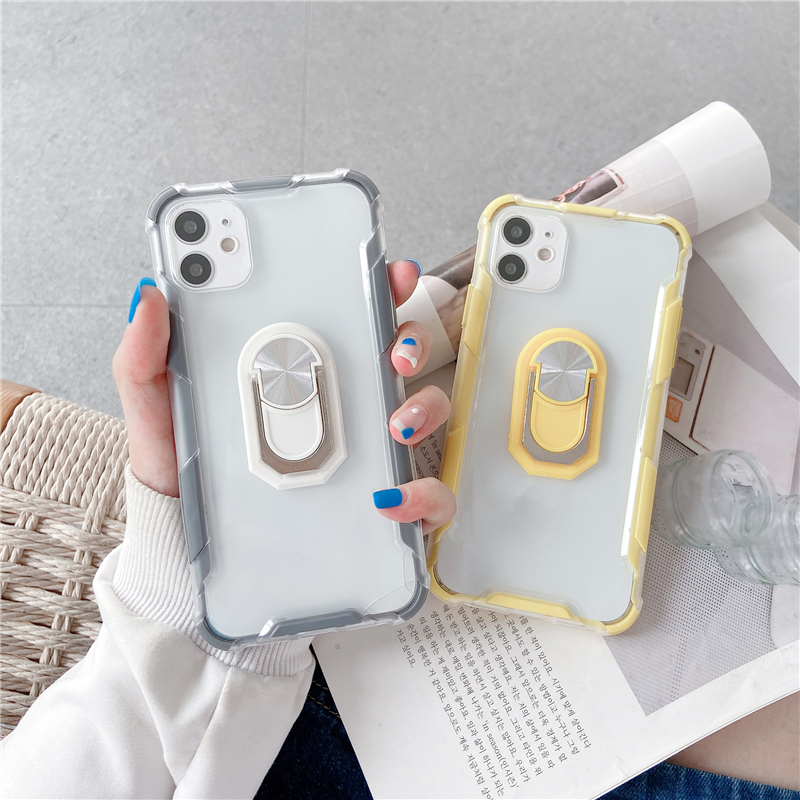 (Nơi)Case Huawei Y5P Y6P Y8S Y9-2019 Y8P P-SMART-S With Free Finger Ring transparent all-inclusive anti-fall car magnetic mobile phone case