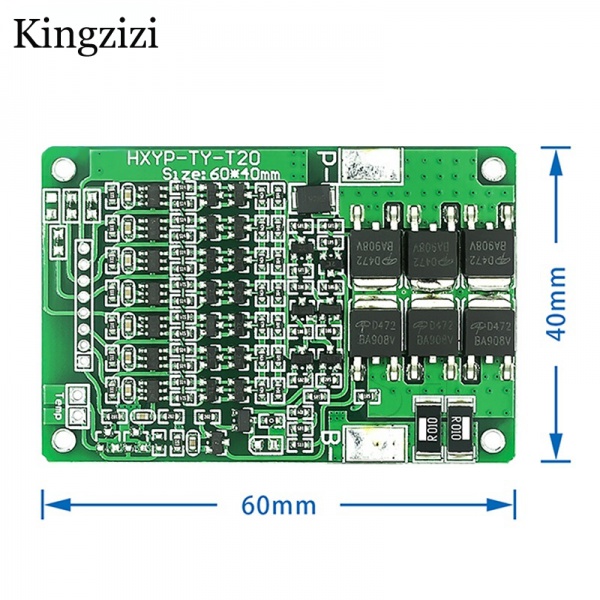 Bảng Mạch Bảo Vệ Pin lithium 18650 Li-Ion 7s 29.4v 15A BMS Chuyên Dụng