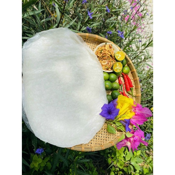 Set Bánh Tráng Phơi Sương Muối Tép Hành Phi [ 500Gr Bánh + 200Gr Hành Phi]