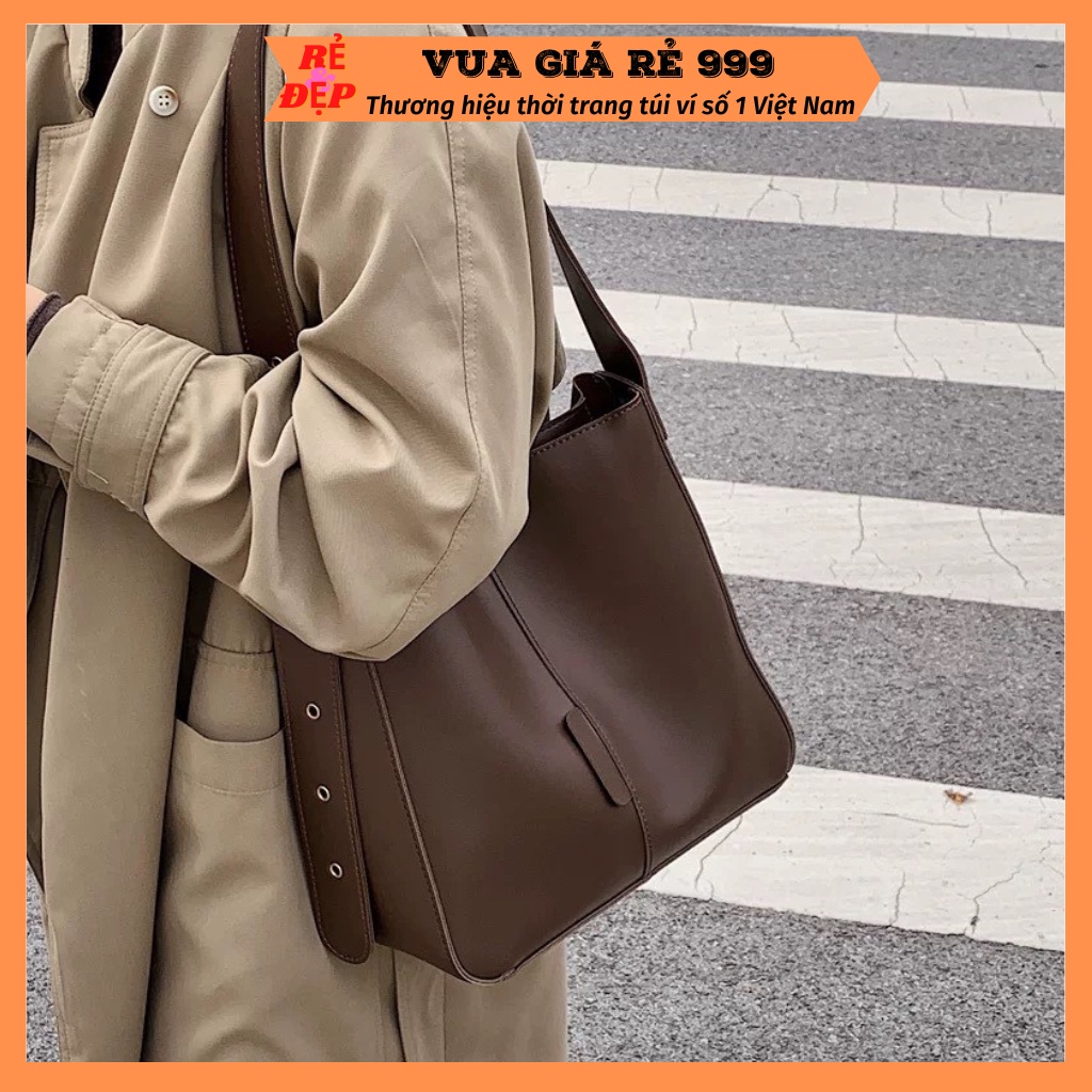 Túi xách tote da nữ size to đựng vừa A4 đeo chéo đeo vai đẹp đi chơi đi làm thời trang hàn quốc DC535