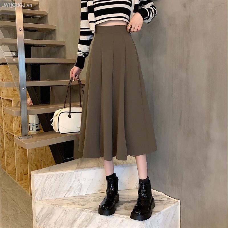Chân váy xế ly dáng dài lưng cao kiểu dáng hàn quốc