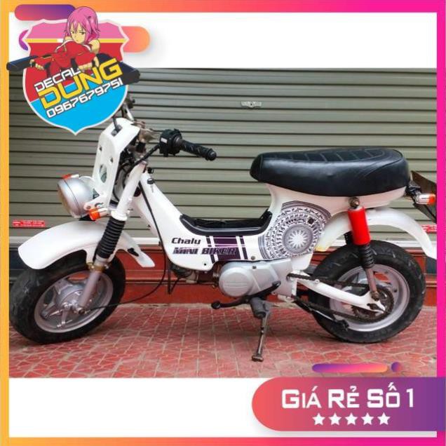 Tem xe chaly mẫu trống đồng in decal trong