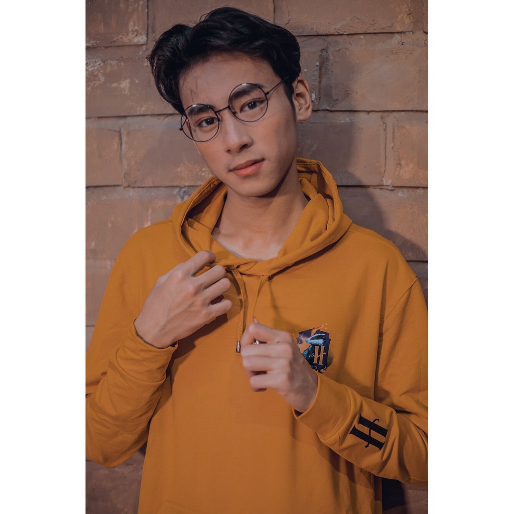 Áo hoodie thiết kế biểu tượng 4 nhà Hogwarts trong Harry Potter