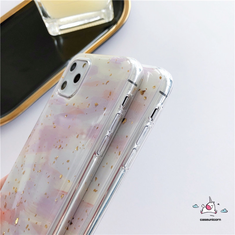 Ốp điện thoại mềm lá vàng lấp lánh iPhone 7plus 6s 6 7 8 Plus 12 11 Pro Max SE 2020 X XR XS MAX | BigBuy360 - bigbuy360.vn