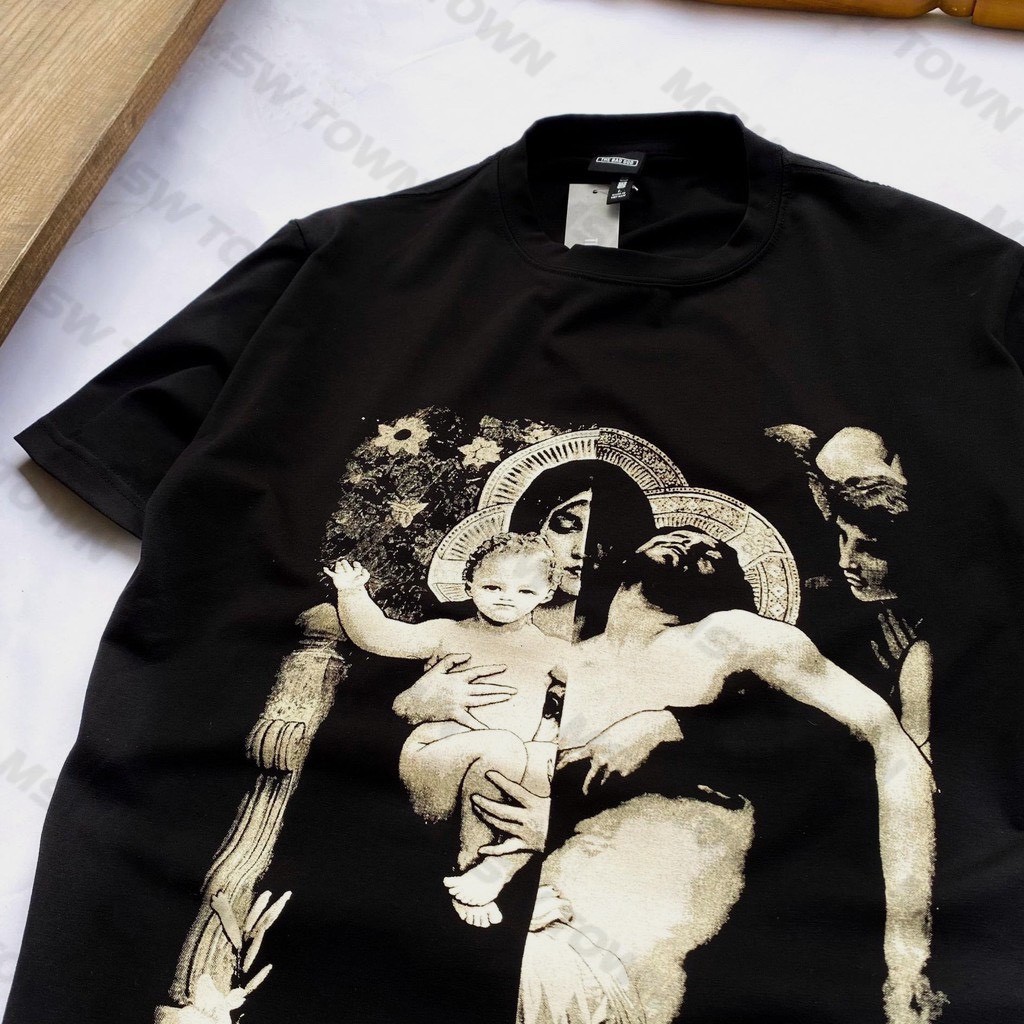 Áo thun tay lỡ hình Thiên Chúa, áo phông cotton nam nữ unisex, MSW Town | BigBuy360 - bigbuy360.vn