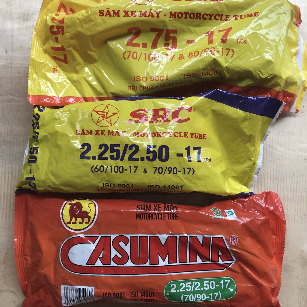 Xăm ruột xe máy SAO VÀNG  , CASUMINA