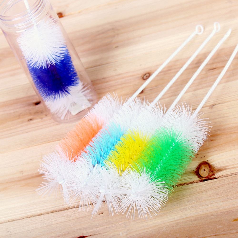 Bàn chải tay cầm dài vệ sinh bình sữa cho em bé