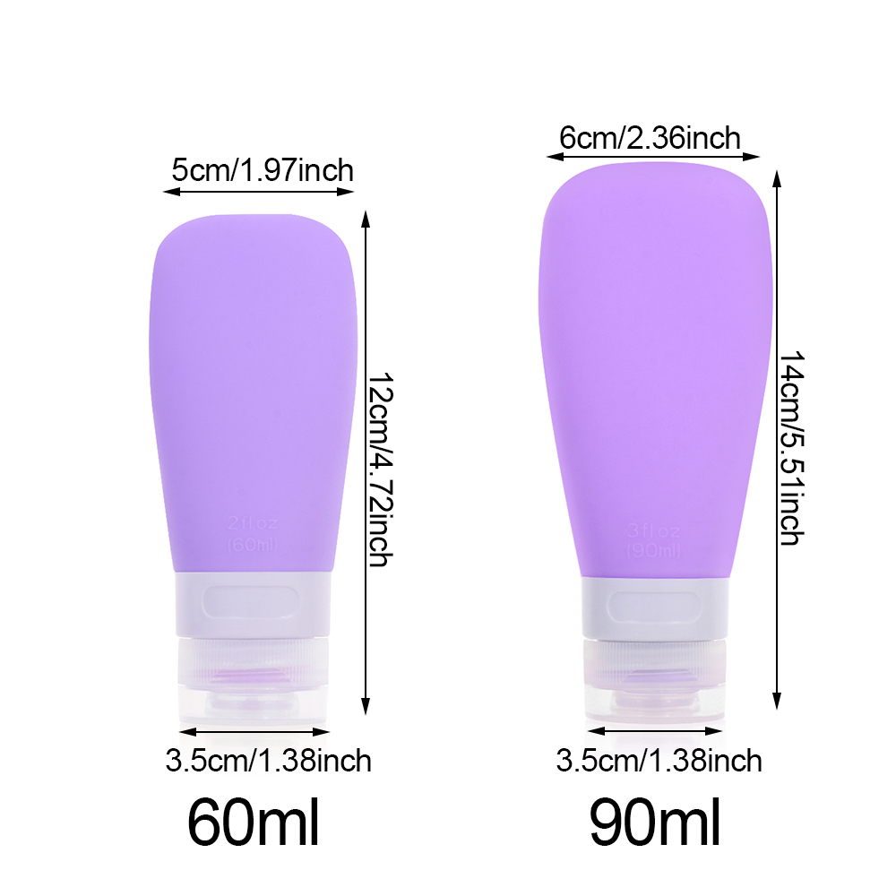 Chai silicon rỗng dùng chiết mỹ phẩm khi đi du lịch