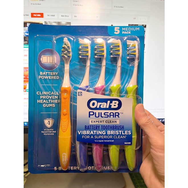 Bàn chải điện Oral-B Pulsar EXPERT CLEAN - NHẬP MỸ