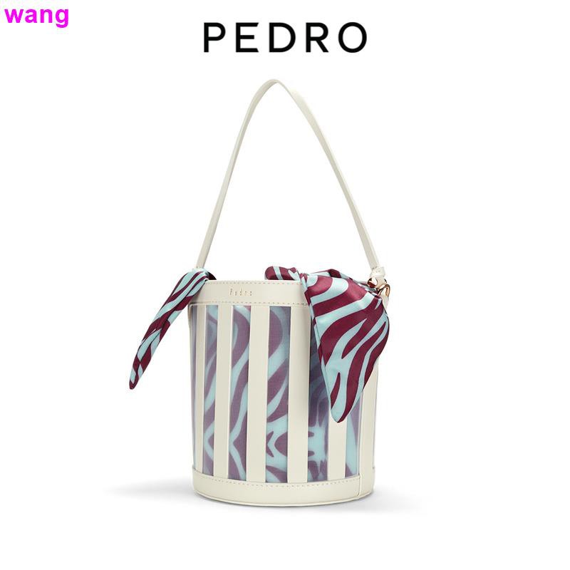 PEDRO [New Product] Bucket Bag PW2-16610005 Ladies Stitching Bag Face Hand Single Shoulder Bag