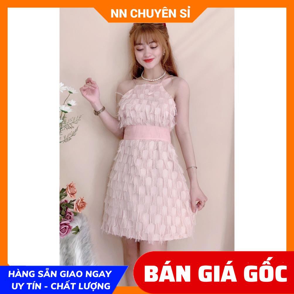 ĐẦM LÔNG CỔ YẾM ⚡ VIDEO THẬT ⚡ ĐẦM CỔ YẾM CỰC XINH TS101⚡ HÀNG ĐẸP