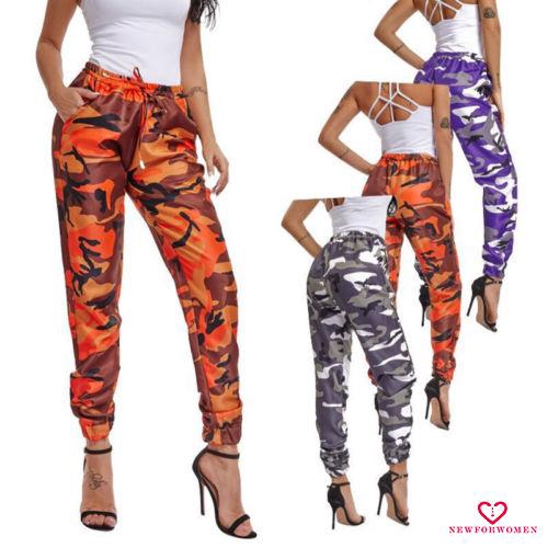 Quần Dài Nữ Họa Tiết Rằn Ri Phong Cách Quân Đội