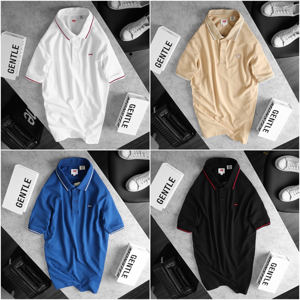 POLV2  Áo Thun có cổ Lê Vít in logo chữ FULL áo siêu đẹp siêu ngầuSLIMFIT  6 màu , KHÔNG ĐẸP VÌ QUÁ ĐẸP