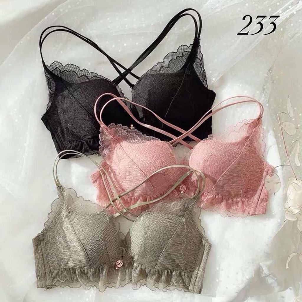 Bộ Đồ lót nâng ngực, Không gọng phối ren mây siêu quyến rũ 359 | BigBuy360 - bigbuy360.vn