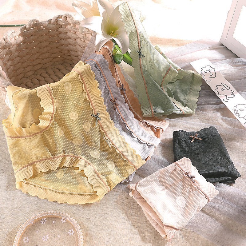 Quần Lót Nữ Đúc Su Bơ Tàng Hình Siêu Co Dãn Thoáng 10