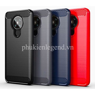 Ốp lưng Nokia 5.3 vân sợi Carbon Rugged