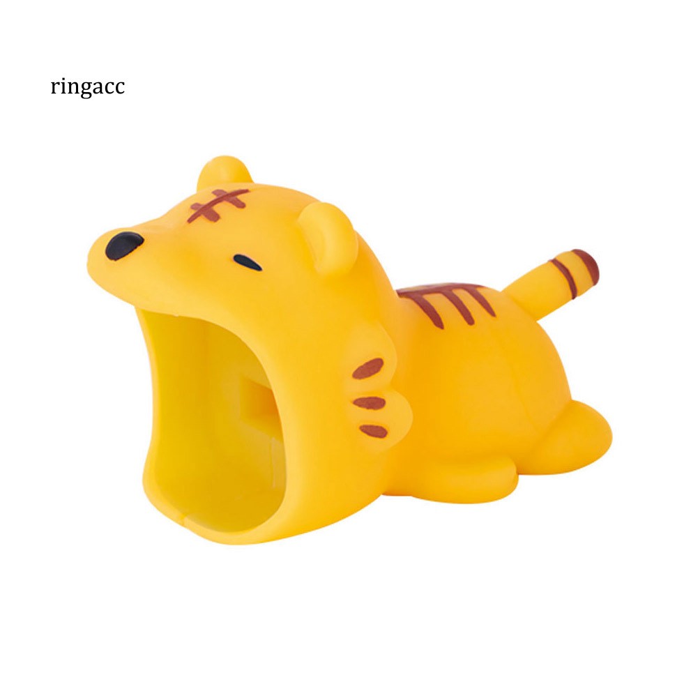 Phụ kiện bảo vệ đầu cáp sạc/truyền dữ liệu bằng silicone hình động vật