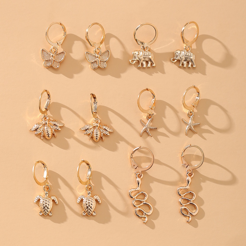Set 6 Cặp Bông Tai Nữ Thời Trang