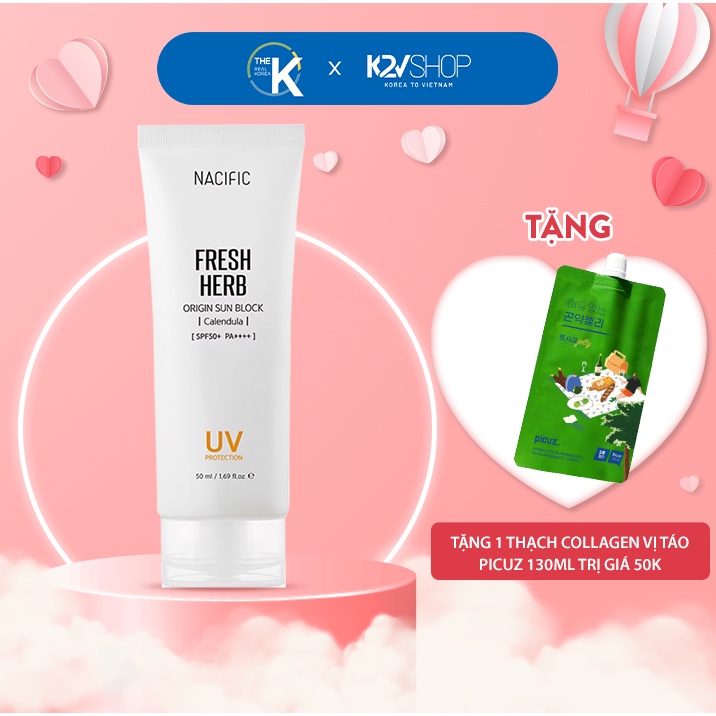 Kem chống nắng Nacific Fresh Herb Origin Sun Block Calendula 50ml