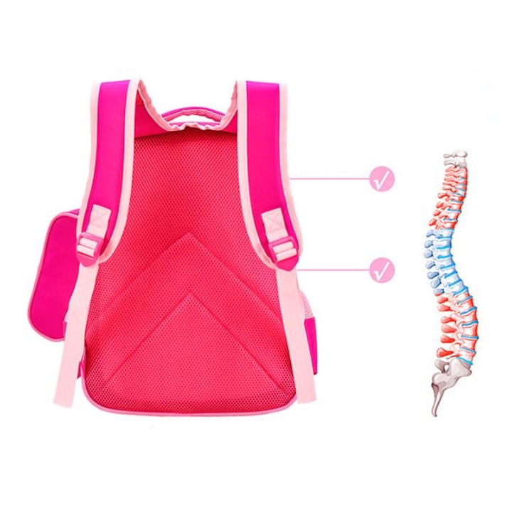 *Size 42cm* Balo học sinh chống gù, chống thấm nước cao cấp - Tặng kèm hộp bút - BL009