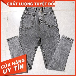 QUẦN JEANS ÔM CẠP Siêu cao túi hông- ảnh thật tự chụp
