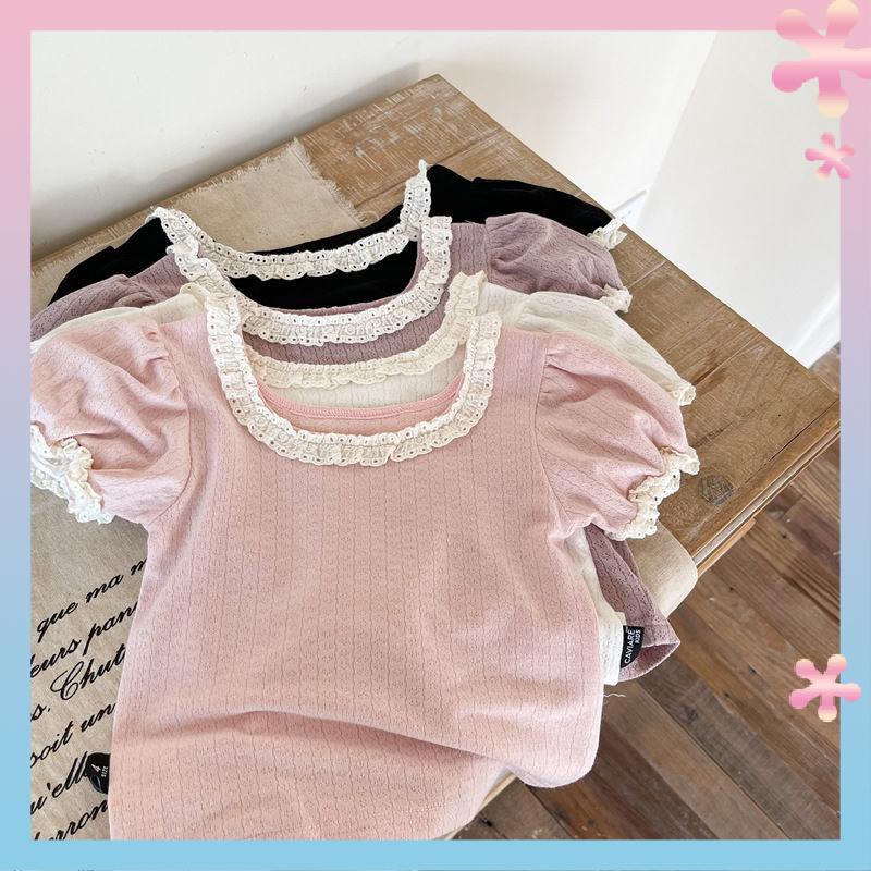 Áo Sơ Mi Tay Ngắn Thời Trang Mùa Hè Phong Cách Hàn Quốc Dễ Thương Dành Cho Bé Gái 2022