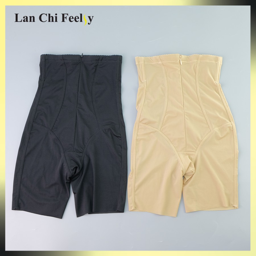 Quần gen bụng khóa kéo định hình giảm mỡ cạp cao Slim 10, thanh định hình siết eo chống cuộn,chống xệ, mặc váy không lộ