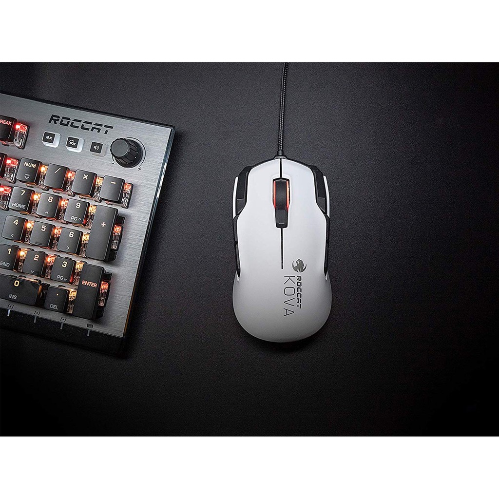 Chuột Gaming ROCCAT Kova AIMO Trắng Đen Bảo Hành 12 Tháng (ROCCAT Kova AIMO Gaming Mouse)