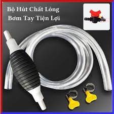 Vòi hút các chất lỏng tiện lợi ( hút rượu,nước,dầu...) có van siết màu đen 2x