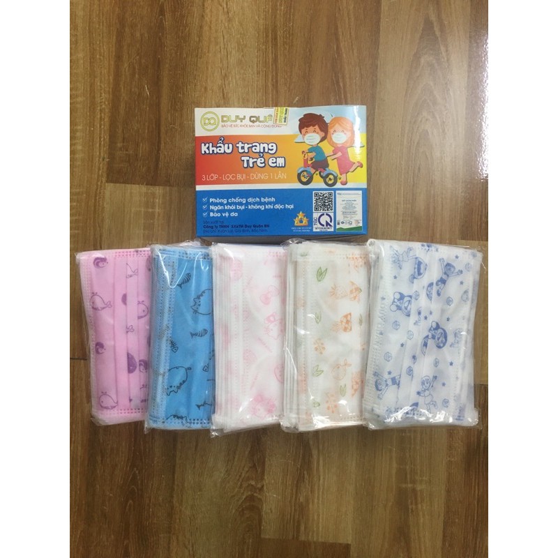 Hộp 50 Chiếc Khẩu trang y tế Trẻ Em 3 Lớp | BigBuy360 - bigbuy360.vn