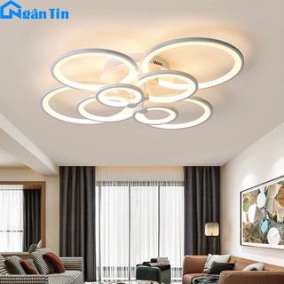Đèn Mâm LED Ốp Trần Hiện Đại Trang Trí Phòng Khách MO901 Ngân Tín (Tặng kèm remote điều khiển từ xa tiện dụng)