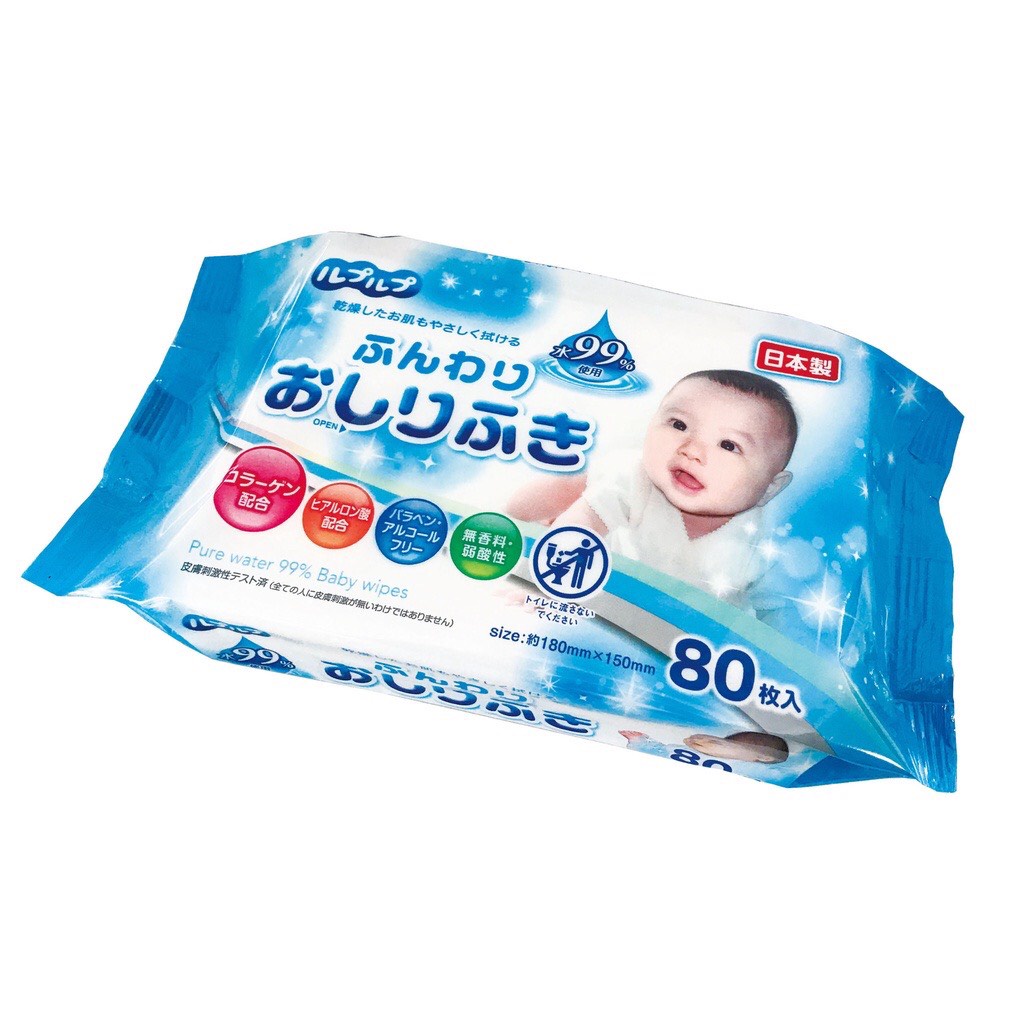 [CHÍNH HÃNG] Giấy ướt 99% nước tinh khiết 80 tờ/gói